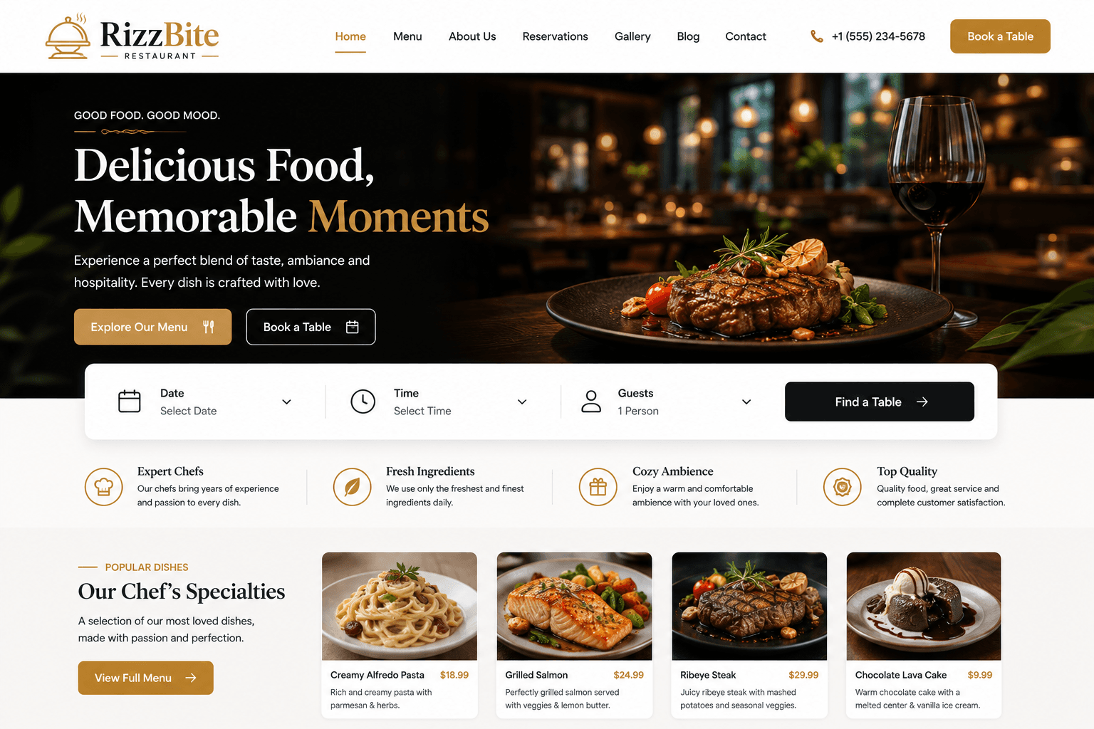 Restaurant Website